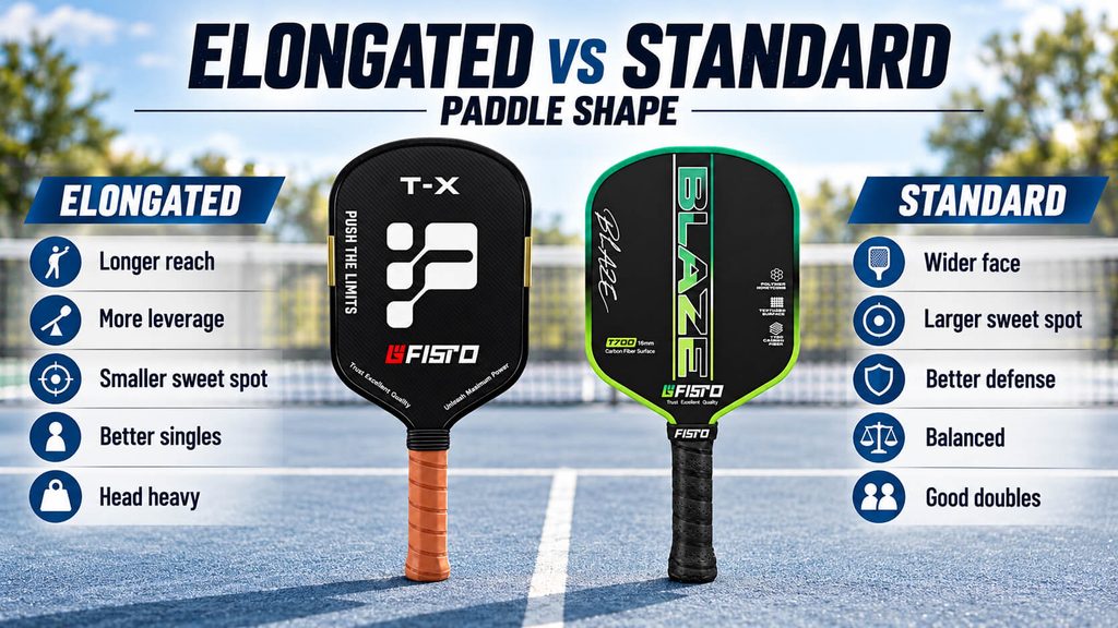 Widebody vs. Elongated Pickleball Paddles: Shape Guide