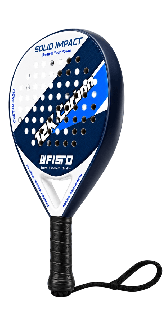 Round Padel Racket for Beginners with Carbon Fiber Frame