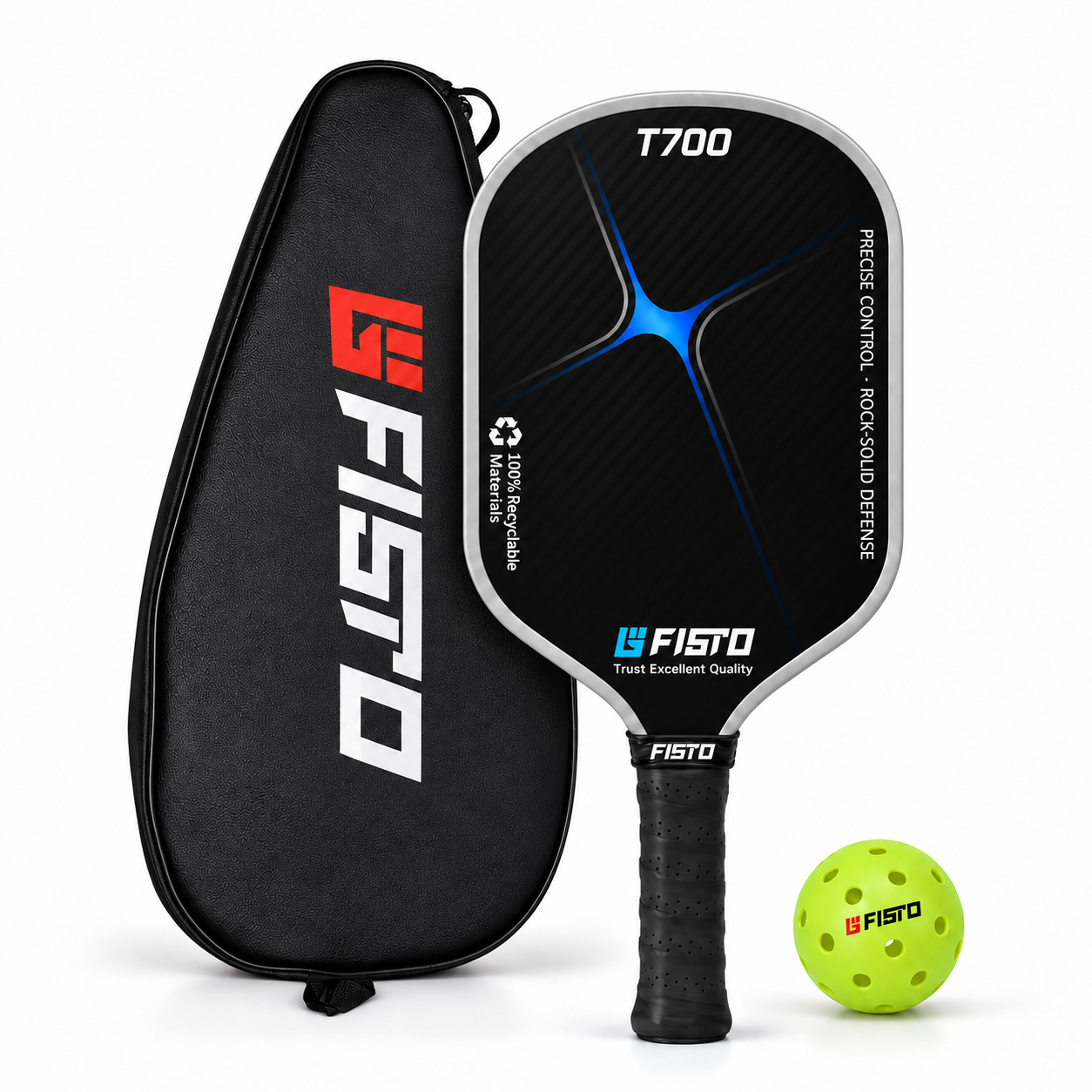 Wholesale T700 Carbon Fiber & Fiberglass Pickleball Paddle for Control