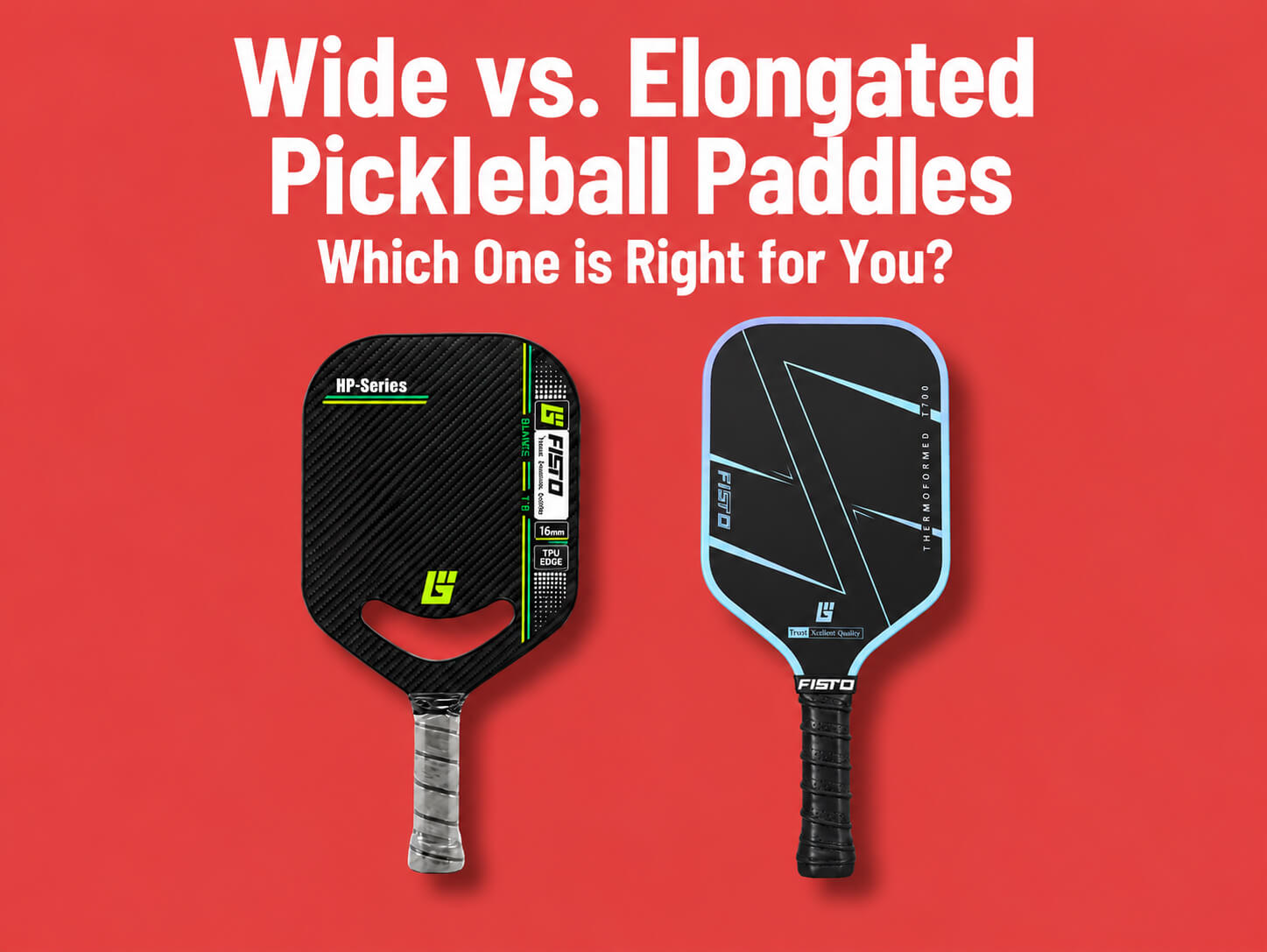 Widebody vs. Elongated Pickleball Paddles: Which Shape Fits Your Game?